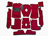 Carpet set bordeaux deluxe Fastback Spider 1978 - 89