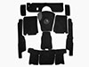 Carpet set black 750 / 101 Giulietta Spider