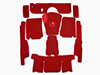Carpet set red 750 / 101 Giulietta Spider