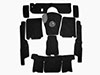 Carpet set black deluxe 750 / 101 Giulietta Spider