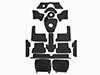 Carpet set black 101 Giulietta / Giulia Sprint