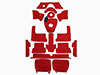 Carpet set red 101 Giulietta / Giulia Sprint