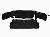 Rear wall carpet set black Spider 1978 - 89