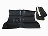 Rear wall vinyl cover black Fastback Spider until 1978