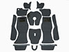 Carpet set anthracite Deluxe velours 1750 - 2000 GTV