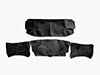 Rear wall carpet set black Spider Serie 4 1990 - 1993
