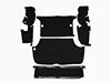 Boot carpet set black Deluxe velours GT Bertone