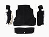 Boot carpet set black Velours Deluxe Spider 1983 - 89