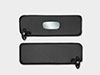 Set sun visors GT / GTV Bertone (black)