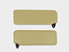 Coppia parasoli GT / GTV Bertone (beige / nero)