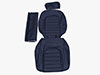 Seat cover scay blue 24cm head rest Spider 1978-89