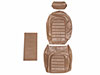 Seat cover scay brown 24cm head rest Spider 1978-89