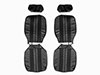 Set (2) Seat covers Giulia Super Nuova scay black