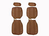 Set (2) Seat covers Giulia Super Nuova scay brown