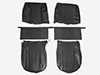 Set (2) front seat covers Giulia Super 65-72 scay black
