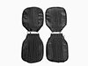 Front seat covers 1300 Giulia Super 1970 - 72 scay black
