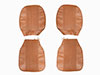 Set (2) front seat covers Giulia Super 69 - 74 scay brown