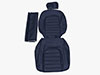 Seat cover scay blue 19cm head rest Spider 1978-89