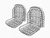 Set (2) seat frames complete AR 2000 Touring Spider
