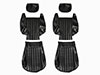Set (2) front seat covers Junior Zagato scay black