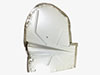 Splash guard for wheel well front left Spider 83 - 89