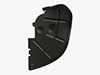 Splash guard for wheel well GTV Bertone left Alloy