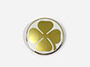 Golden cloverleaf badge on c - pillar right / left