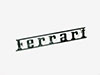 Script rear Ferrari chrome 125mm