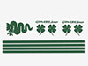 Set decals Alfa Romeo GTA (green)