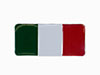 Banner Italy (adhesive plate) enamelled 78mm x 36mm