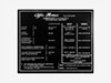 Sticker lubricant manual 105 models in engine hood