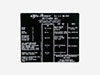 Sticker lubricant manual 102 - models, Alfa 2000 