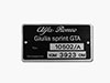 Targhetta Alfa Romeo 105.02 / A Giulia Sprint GTA 1600