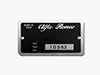 Targhetta Alfa Romeo 105.62 Spider Veloce 1750 USA