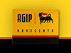 AGIP Novecento segno di latta 40 x 30cm