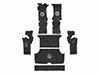 Set rubber floor mats  Giulia Super (hang. ped.) (7 pcs.)