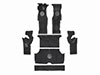 Set rubber floor mats Giulia Super (stand. ped.) (7 pcs.)
