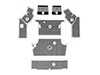 Set rubber floor mats 1750 - 2000 Berlina (7 pcs.)