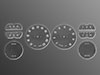 Set (3) instrument inserts 2000 Touring Spider