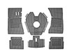 Rubber mat set (6) grey GT Bertone standing pedals