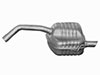 Rear exhaust muffler 147 TS 16V