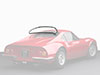 Rear screen rubber seal  Ferrari Dino 206 - 246