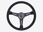 Nardi Classico 360mm black suede / black spokes
