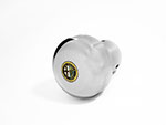 Gearshift knob aluminium with Alfa Romeo emblem