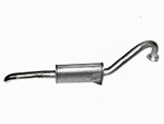 Rear exhaust muffler Fastback Spider until 82