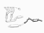 Rear exhaust muffler Alfetta GT / GTV (4-cyl.)