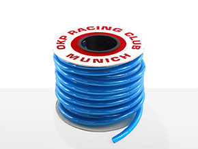 Tubo benzina 8 x 13mm (p. metro)  trasparente blu