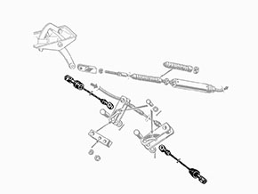 Serie cavi freno a mano posteriore Montreal