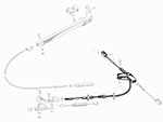 Cavo freno a mano posteriore Giulietta / Giulia Sprint