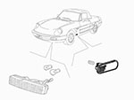 Indicatore laterale  Alfa 75, 33, Spider 90-93
